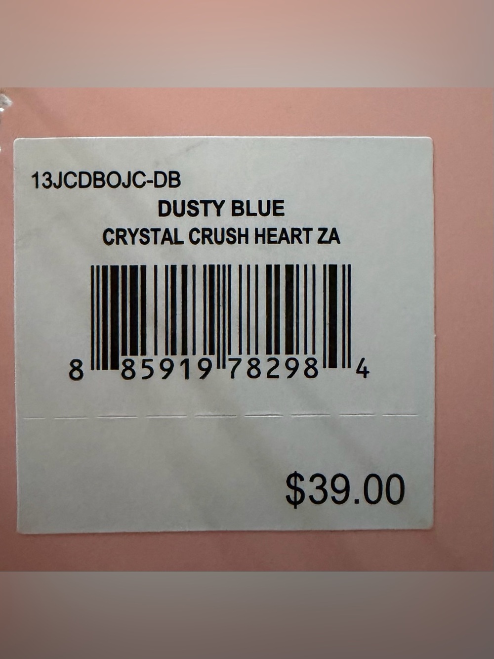 Juicy Couture Dusty Blue Crystal Crush Heart Wristlet NWT - Picture 3 of 4